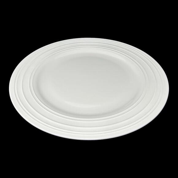 Mikasa Swirl White Bone China Set Of 6 Round Dinner Plates 11 1/4" - Picture 5 of 11